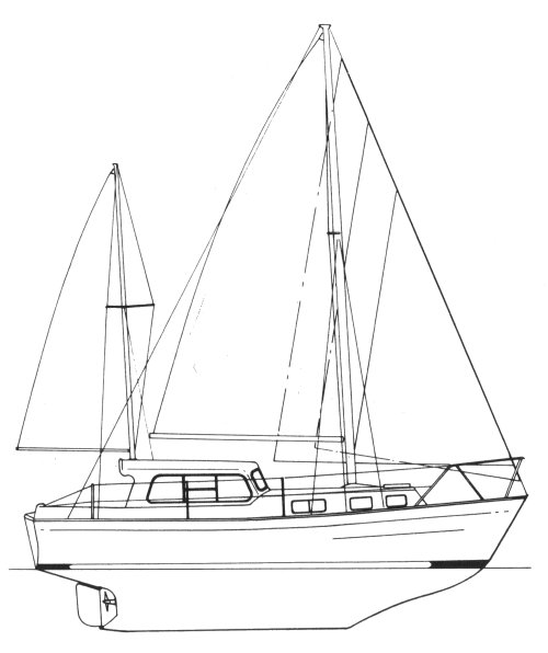 Colvic craft 31 sailboat under sail