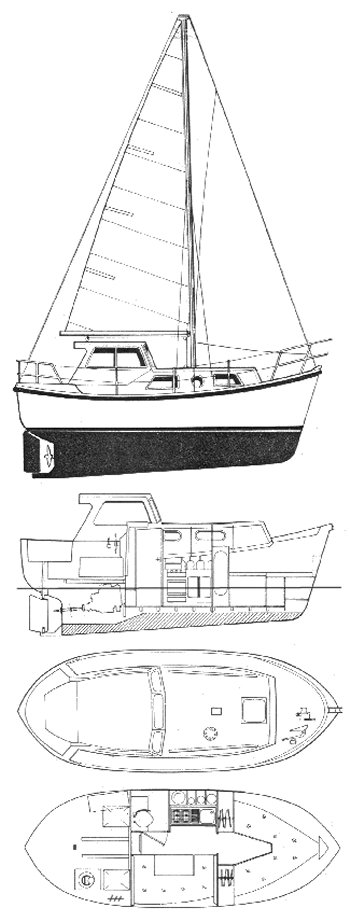 Watson 23 colvic sailboat under sail