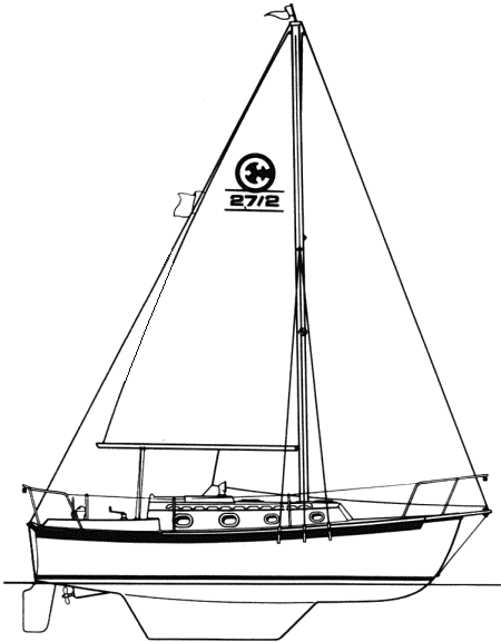 Com pac 272 sailboat under sail