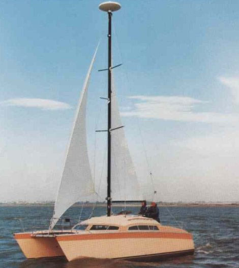 Comanche 32 sailcraft sailboat under sail