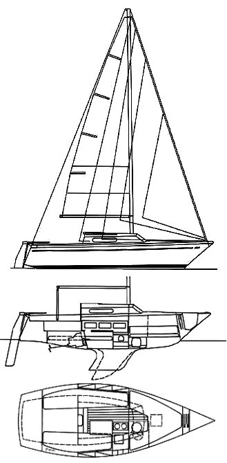 Comet 701 sailboat under sail