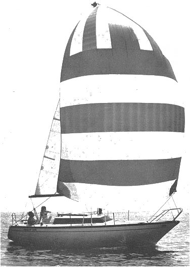 Comet 801 sailboat under sail