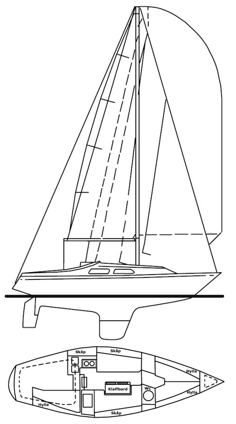 Comfort 30 sailboat under sail