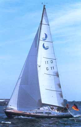 Comfortina 35 sailboat under sail