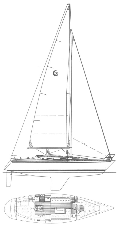 Comfortina 36 sailboat under sail