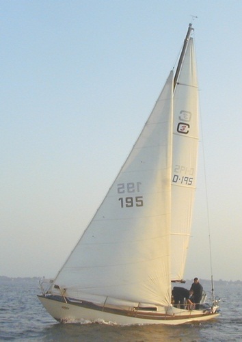 Commander 31 bianca sailboat under sail