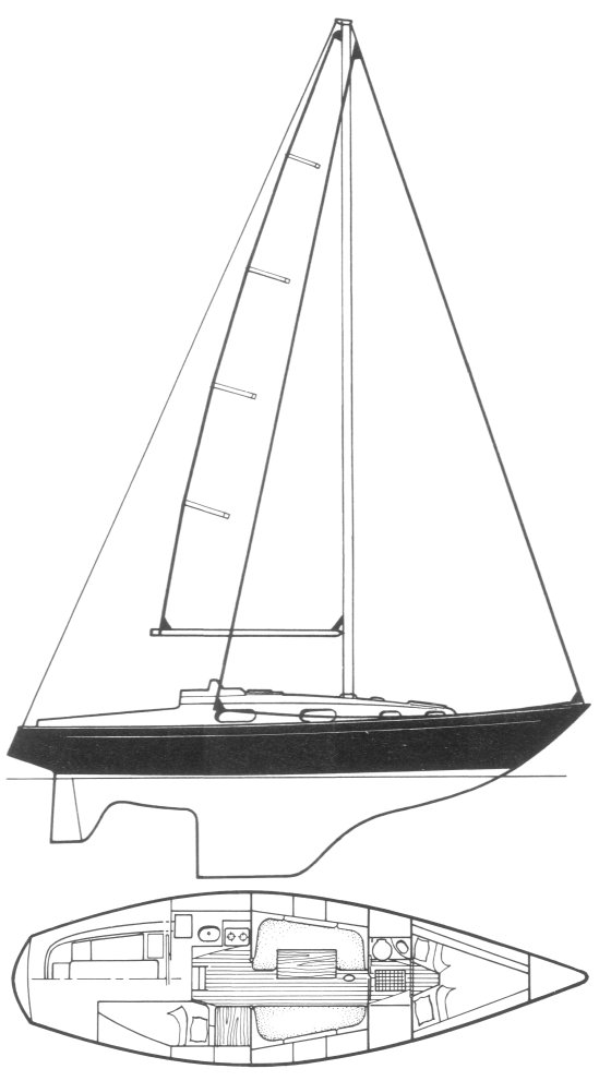 contessa 32 sailboat specs