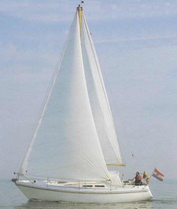 Contest 31 ht sailboat under sail
