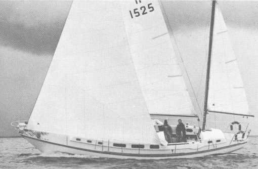 Contest 40a b sailboat under sail