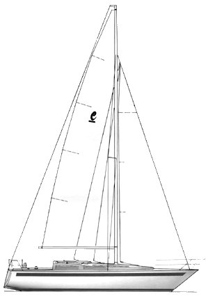 Contrast 362 sailboat under sail