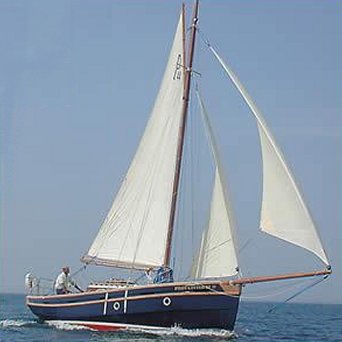 Cornish crabber pilot 30 sailboat under sail