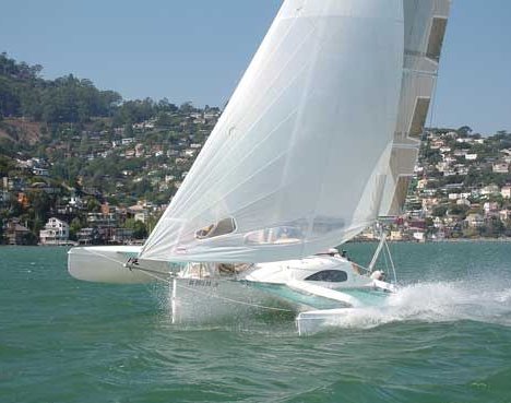 Corsair 24 mkii sailboat under sail