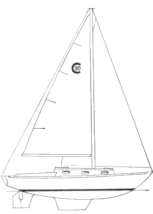 Creekmore 30-1 sailboat under sail