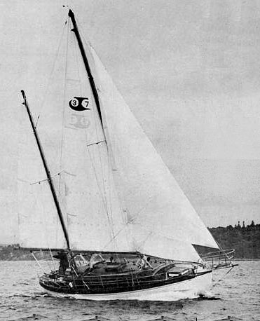 Ct 37 sailboat under sail
