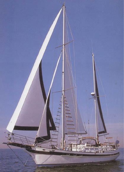 Ct 56 sailboat under sail