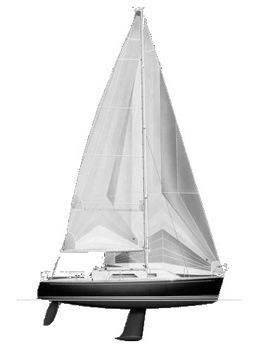 Davidson 29 sailboat under sail