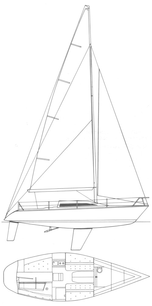 Db 1 sailboat under sail
