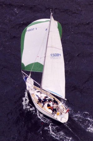 Dehler 34 sailboat under sail