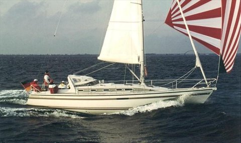 Dehler 43 cws sailboat under sail