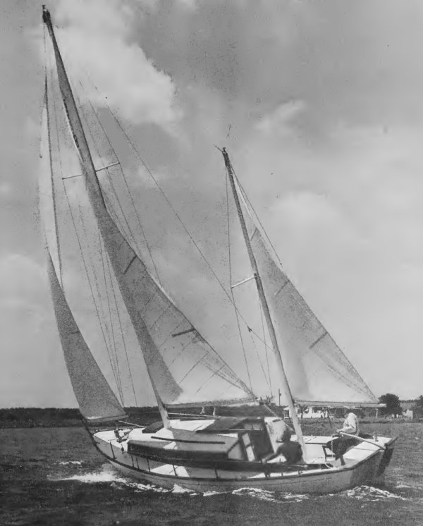 Dickerson 32 sailboat under sail