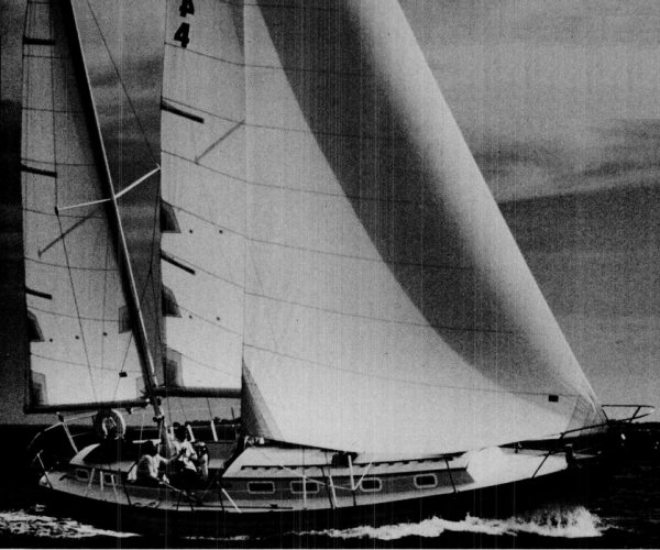 Dickerson 37 cc sailboat under sail
