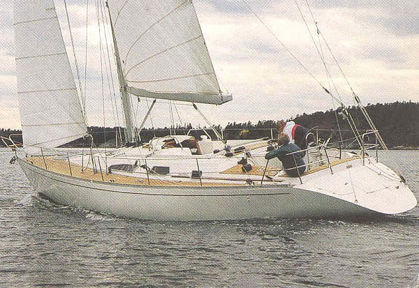 Diva 45 sailboat under sail