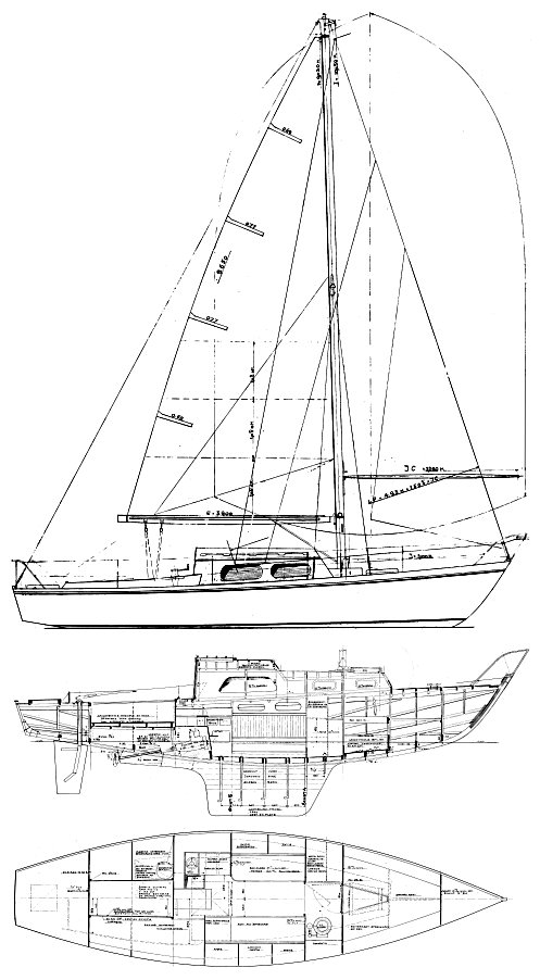 Dogger sailboat under sail