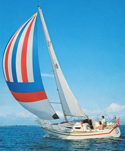 Drabant 27 sailboat under sail