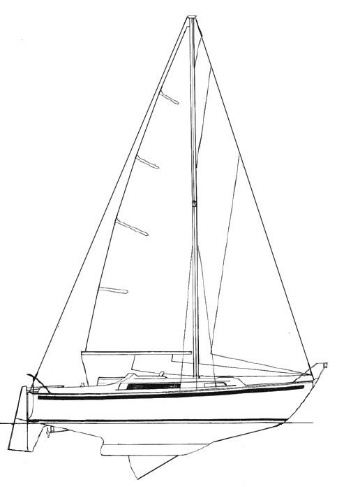Duellist 32 sailboat under sail