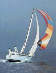 Dufour 2800 sailboat under sail