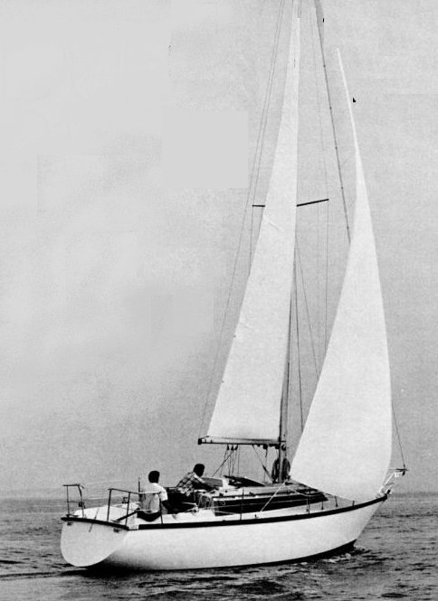 Dufour 31 sailboat under sail