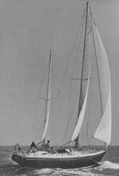 Dufour 41 sailboat under sail