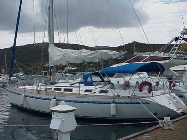 Dufour 48 prestige sailboat under sail