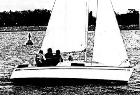 Dufour t7 sailboat under sail