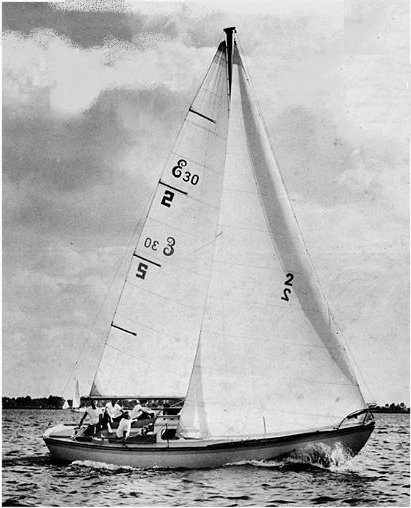 Easterly 30 brennan sailboat under sail