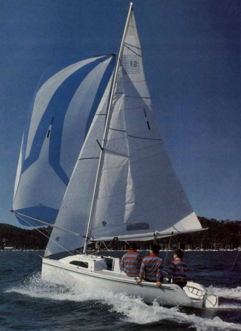 Elliott 59 sailboat under sail