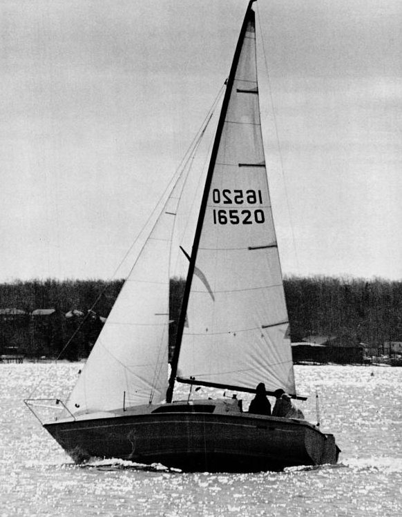 Elvstrom 65 sailboat under sail