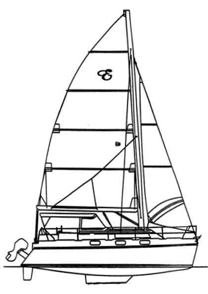 Endeavourcat 30 mkii sailboat under sail