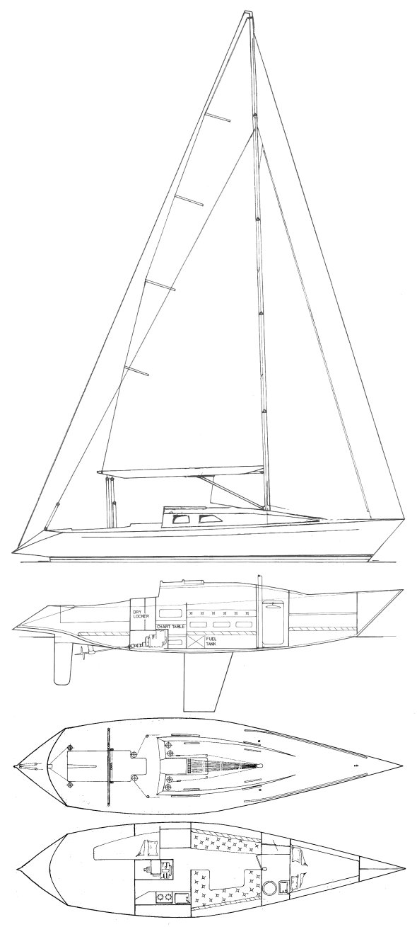 Epoch everitt sailboat under sail