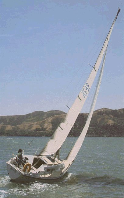 Ericson 30 sailboat under sail