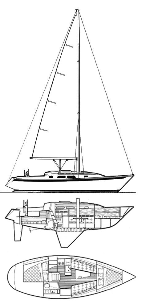 Ericson 32 200 sailboat under sail