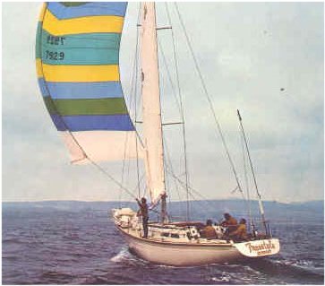 Ericson 35 2 sailboat under sail