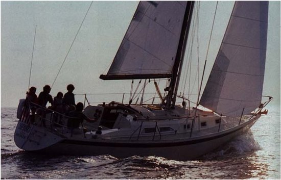 Ericson 35 3 sailboat under sail