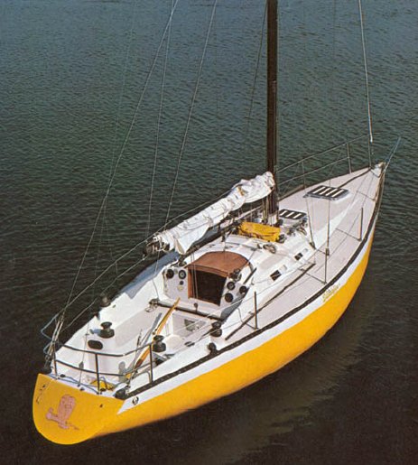 Ericson 37 sailboat under sail
