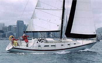 Ericson 38 200 sailboat under sail