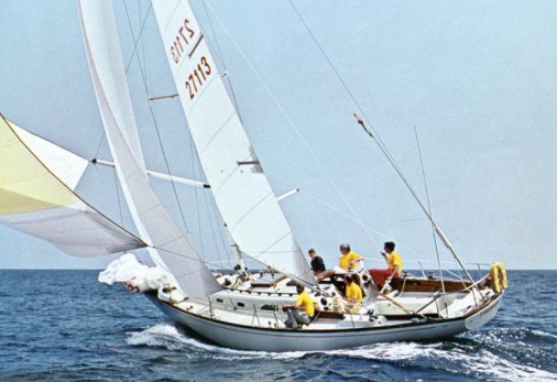 Ericson 41 sailboat under sail