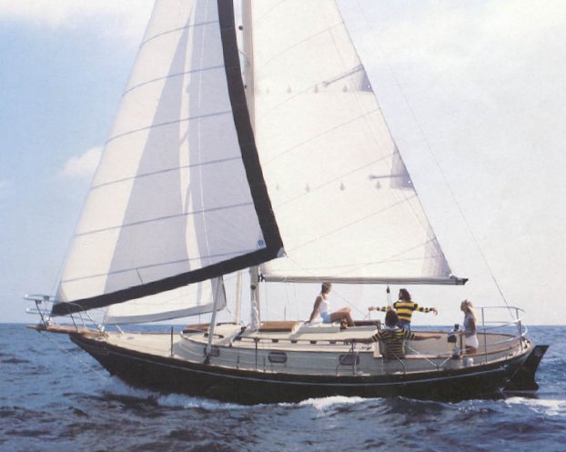 Ericson 31 independence sailboat under sail