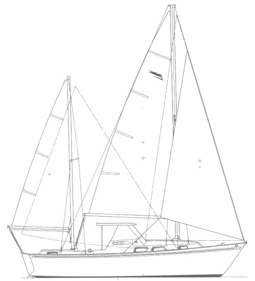 Etendard sailboat under sail