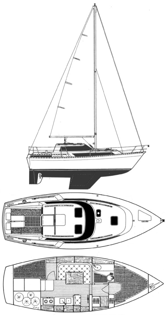 Evasion 29 Beneteau sailboat under sail