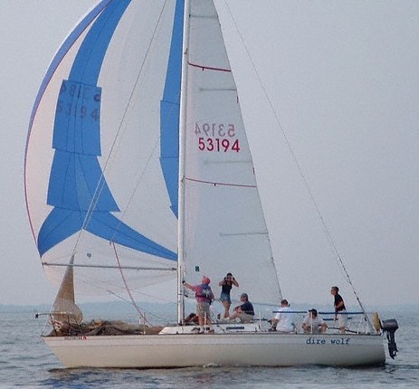 Evelyn 32 sailboat under sail